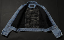 Load image into Gallery viewer, BENZAITEN Women prêt-à-porter Exclusive Unique Denim Jacket MAISON ILLURE Milano Tokyo
