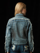 Load image into Gallery viewer, BENZAITEN Women prêt-à-porter Exclusive Unique Denim Jacket MAISON ILLURE Milano Tokyo
