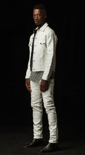 Load image into Gallery viewer, Yin and Yang White series Exclusive Denim prêt-à-porter men Denim Jacket MAISON ILLURE Milano Tokyo
