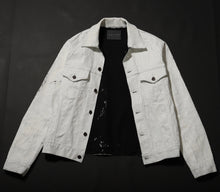 Load image into Gallery viewer, Yin and Yang White series Exclusive Denim prêt-à-porter men Denim Jacket MAISON ILLURE Milano Tokyo
